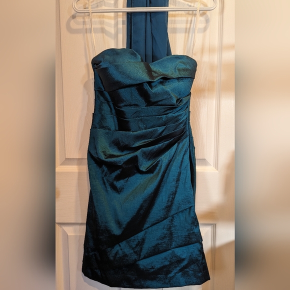 💙 CINDY 💙 Shimmery Satin Party Dress - Picture 2 of 11